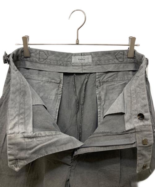 MARKA（マーカ）MARKA (マーカ) ピグメントダイ2タックパンツ グレー サイズ:2の古着・服飾アイテム
