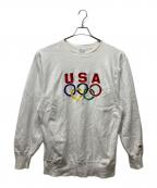 Championチャンピオン）の古着「90’S USAオリンピック リバースウィーブスウェット」｜ホワイト