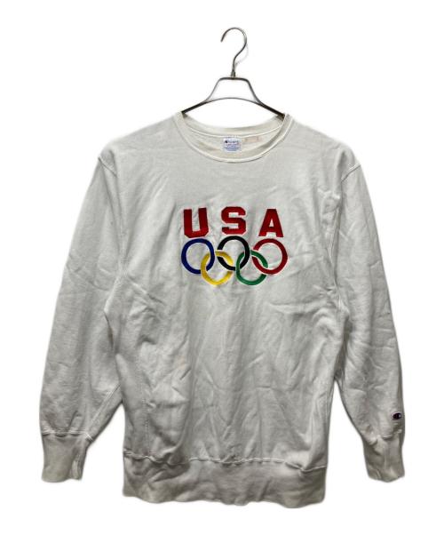 Champion（チャンピオン）Champion (チャンピオン) 90’S USAオリンピック リバースウィーブスウェット ホワイト サイズ:XXLの古着・服飾アイテム