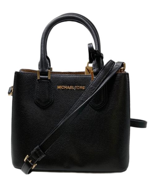 MICHAEL KORS（マイケル・コース）MICHAEL KORS (マイケルコース) ADELE 2WAYハンドバッグ ブラックの古着・服飾アイテム