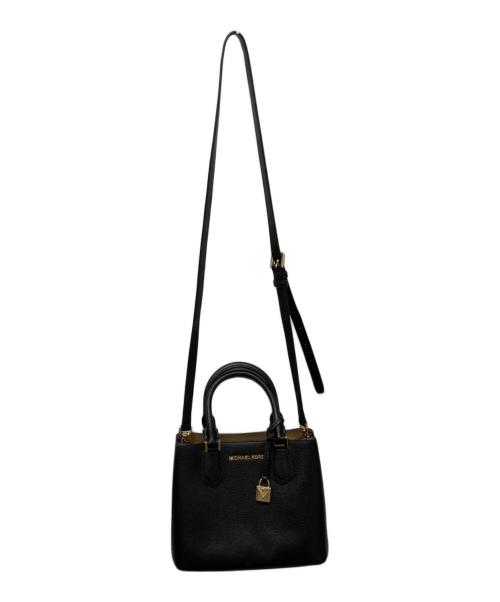 MICHAEL KORS（マイケル・コース）MICHAEL KORS (マイケルコース) ADELE 2WAYハンドバッグ ブラックの古着・服飾アイテム