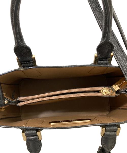 MICHAEL KORS（マイケル・コース）MICHAEL KORS (マイケルコース) ADELE 2WAYハンドバッグ ブラックの古着・服飾アイテム