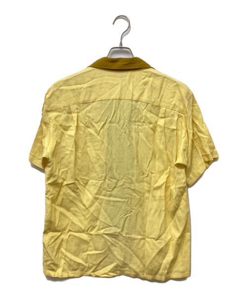TOWN CRAFT（タウンクラフト）TOWN CRAFT (タウンクラフト) S/Sオープンカラーシャツ イエロー サイズ:Lの古着・服飾アイテム