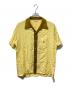TOWN CRAFT（タウンクラフト）の古着「S/Sオープンカラーシャツ」｜イエロー
