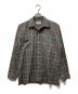 B.V.D（ビーブイディー）の古着「チェックオープンカラーシャツ」｜グレー×レッド
