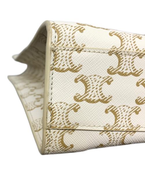 CELINE（セリーヌ）CELINE (セリーヌ) トリオンフ バーティカルカバ スモール ホワイトの古着・服飾アイテム