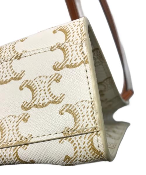 CELINE（セリーヌ）CELINE (セリーヌ) トリオンフ バーティカルカバ スモール ホワイトの古着・服飾アイテム