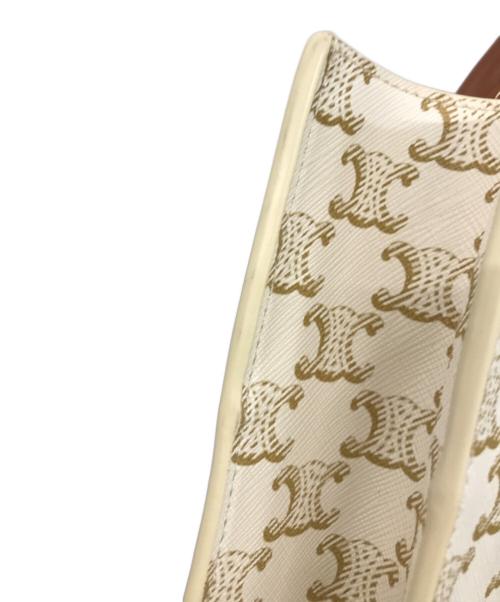 CELINE（セリーヌ）CELINE (セリーヌ) トリオンフ バーティカルカバ スモール ホワイトの古着・服飾アイテム