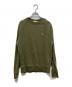 MAISON KITSUNE（メゾンキツネ）の古着「フォックスロゴクルーネックスウェッ」｜オリーブ