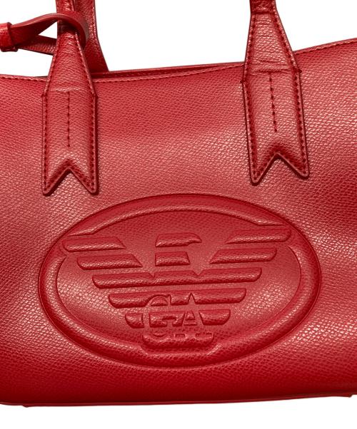 EMPORIO ARMANI（エンポリオアルマーニ）EMPORIO ARMANI (エンポリオアルマーニ) 2WAYバッグ レッドの古着・服飾アイテム
