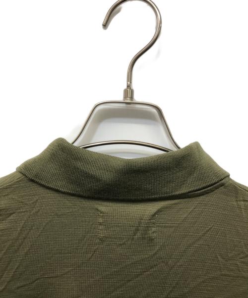 MARKAWARE（マーカウェア）MARKAWARE (マーカウェア) SUPER 160's WOOL WASHABLE KNIT SHORT SLEEVE POLO オリーブ サイズ:SIZE 2の古着・服飾アイテム