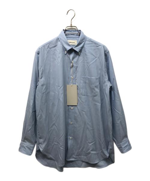 MARKAWARE（マーカウェア）MARKAWARE (マーカウェア) SUPER 160's WASHABLE WOOL OXFORD REGULAR FIT POLO COLLAR SHIRT ブルー サイズ:2の古着・服飾アイテム