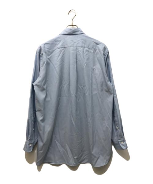 MARKAWARE（マーカウェア）MARKAWARE (マーカウェア) SUPER 160's WASHABLE WOOL OXFORD REGULAR FIT POLO COLLAR SHIRT ブルー サイズ:2の古着・服飾アイテム