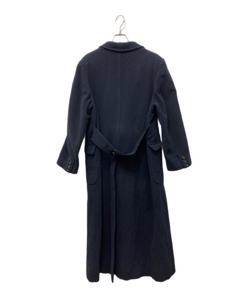 Max Mara WEEK END LINE（マックスマーラ ウイークエンドライン）MAX MARA WEEK END LINE (マックスマーラ ウイークエンドライン) ヴァージンウールダブルコート ネイビー サイズ:SIZE 40の古着・服飾アイテム