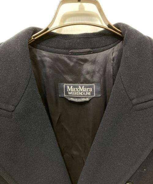 Max Mara WEEK END LINE（マックスマーラ ウイークエンドライン）MAX MARA WEEK END LINE (マックスマーラ ウイークエンドライン) ヴァージンウールダブルコート ネイビー サイズ:SIZE 40の古着・服飾アイテム