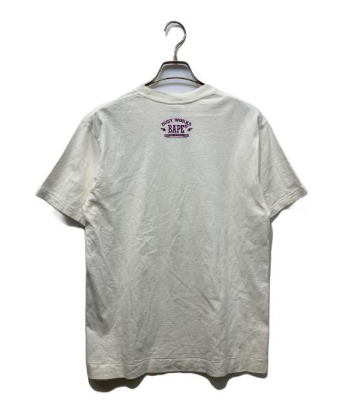 A BATHING APE（ア ベイシング エイプ）A BATHING APE (ア ベイシング エイプ) スワロフスキーTシャツ ホワイト サイズ:XSの古着・服飾アイテム