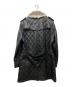 BURBERRY BLACK LABEL (バーバリーブラックレーベル) ラビットファー付レザーキルティングコート ブラック サイズ:M：35000円