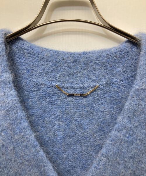 CELFORD（セルフォード）CELFORD (セルフォード) ヘアリーミディ丈カーディガン ブルー サイズ:Freeの古着・服飾アイテム