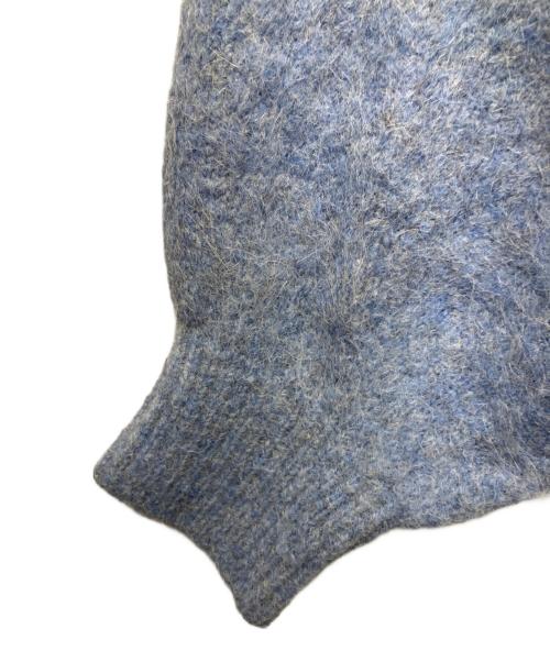 CELFORD（セルフォード）CELFORD (セルフォード) ヘアリーミディ丈カーディガン ブルー サイズ:Freeの古着・服飾アイテム