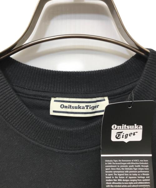 Onitsuka Tiger（オニツカタイガー）Onitsuka Tiger (オニツカタイガー) クルーネックスウェット ブラック サイズ:S 未使用品の古着・服飾アイテム