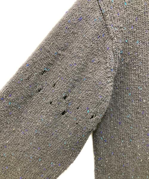 Yohji Yamamoto pour homme（ヨウジヤマモト プールオム）Yohji Yamamoto pour homme (ヨウジヤマモト プールオム) リネン混ニット ブラック サイズ:3の古着・服飾アイテム