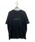Yohji Yamamoto pour homme（ヨウジヤマモト プールオム）の古着「コラボロゴ刺繍Tシャツ」｜ブラック