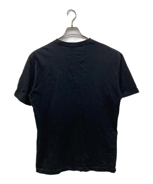 Yohji Yamamoto pour homme（ヨウジヤマモト プールオム）Yohji Yamamoto pour homme (ヨウジヤマモト プールオム) New Era (ニューエラ) コラボロゴ刺繍Tシャツ ブラック サイズ:XLの古着・服飾アイテム