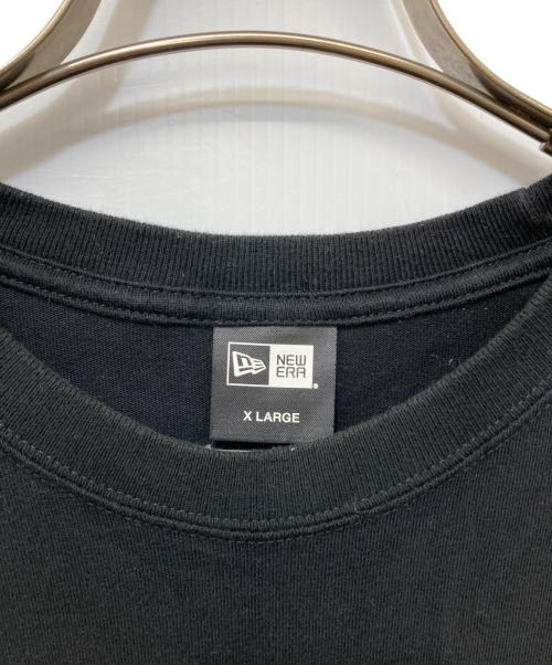 Yohji Yamamoto pour homme（ヨウジヤマモト プールオム）Yohji Yamamoto pour homme (ヨウジヤマモト プールオム) New Era (ニューエラ) コラボロゴ刺繍Tシャツ ブラック サイズ:XLの古着・服飾アイテム