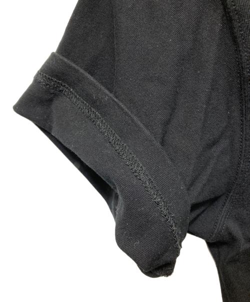 Yohji Yamamoto pour homme（ヨウジヤマモト プールオム）Yohji Yamamoto pour homme (ヨウジヤマモト プールオム) New Era (ニューエラ) コラボロゴ刺繍Tシャツ ブラック サイズ:XLの古着・服飾アイテム