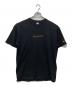 Yohji Yamamoto pour homme（ヨウジヤマモト プールオム）の古着「コラボロゴ刺繍Tシャツ」｜ブラック