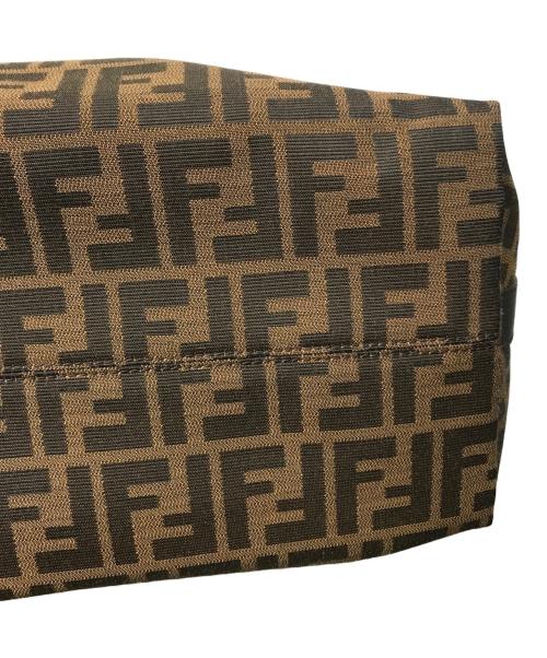 FENDI（フェンディ）FENDI (フェンディ) ズッカ柄ワンショルダーバッグ ブラウン×イエローの古着・服飾アイテム