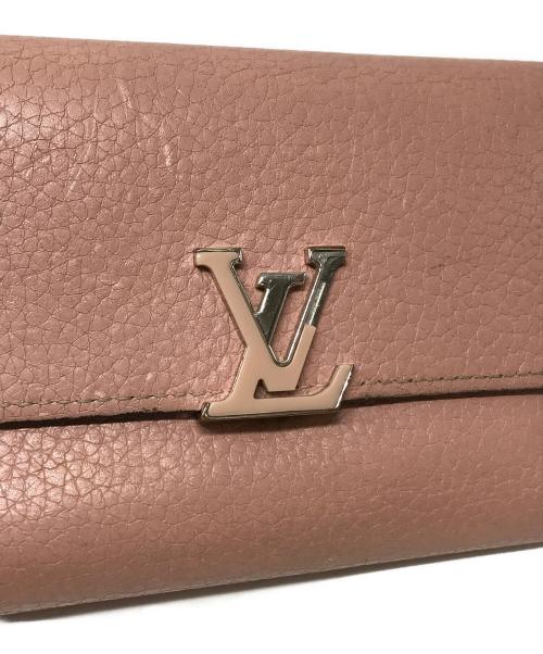 LOUIS VUITTON（ルイ ヴィトン）LOUIS VUITTON (ルイ ヴィトン) 3つ折り財布 ピンクの古着・服飾アイテム