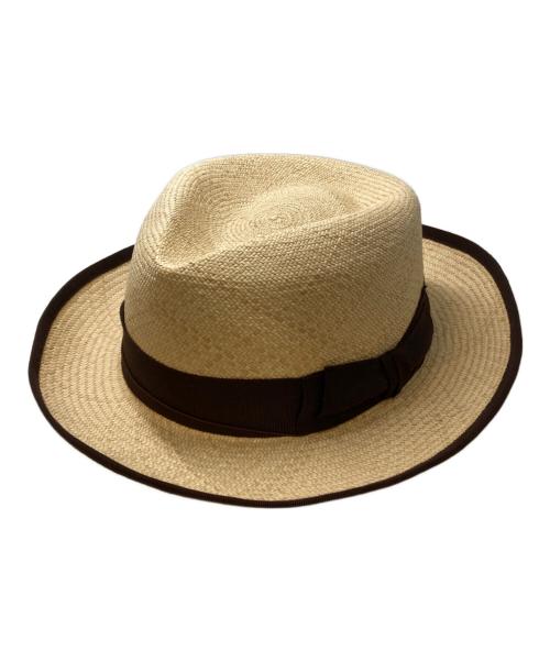 THE H.W.DOG&CO.（エイチダブリュードッグアンドコー）THE H.W.DOG&CO. (エイチダブリュードッグアンドコー) ストローハット ベージュの古着・服飾アイテム