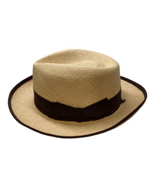 THE H.W.DOG&CO.（エイチダブリュードッグアンドコー）THE H.W.DOG&CO. (エイチダブリュードッグアンドコー) ストローハット ベージュの古着・服飾アイテム