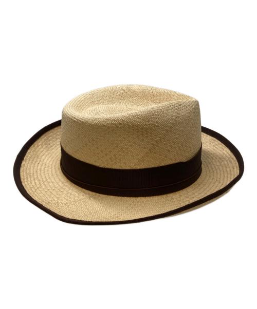 THE H.W.DOG&CO.（エイチダブリュードッグアンドコー）THE H.W.DOG&CO. (エイチダブリュードッグアンドコー) ストローハット ベージュの古着・服飾アイテム