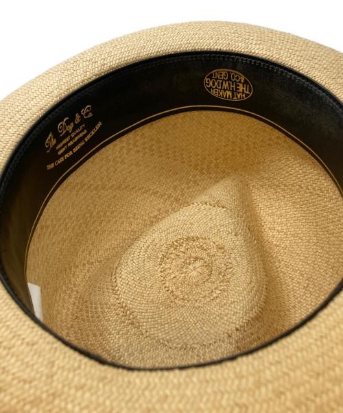 THE H.W.DOG&CO.（エイチダブリュードッグアンドコー）THE H.W.DOG&CO. (エイチダブリュードッグアンドコー) ストローハット ベージュの古着・服飾アイテム