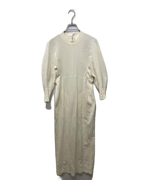 Mame Kurogouchi（マメクロゴウチ）mame kurogouchi (マメクロゴウチ) Cotton Jersey Dress ベージュ サイズ:Mの古着・服飾アイテム