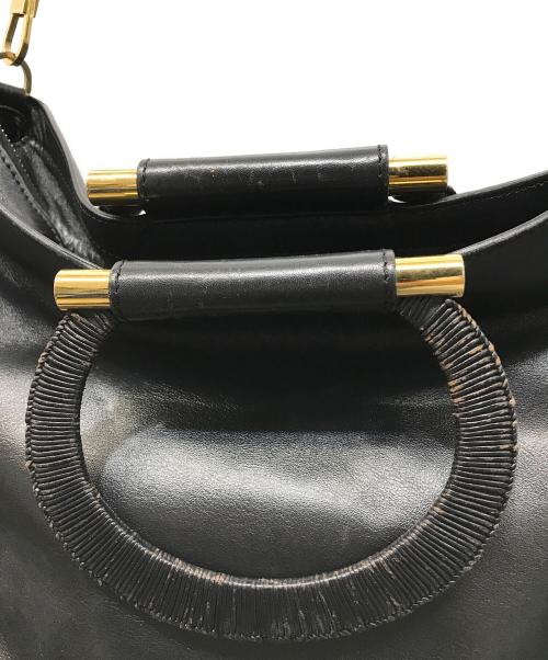 CELINE（セリーヌ）CELINE (セリーヌ) サークルハンドル2WAYバッグ ブラックの古着・服飾アイテム