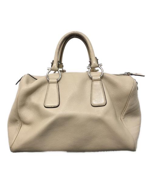 Salvatore Ferragamo（サルヴァトーレ フェラガモ）Salvatore Ferragamo (サルヴァトーレ フェラガモ) ハンドバッグ ベージュの古着・服飾アイテム
