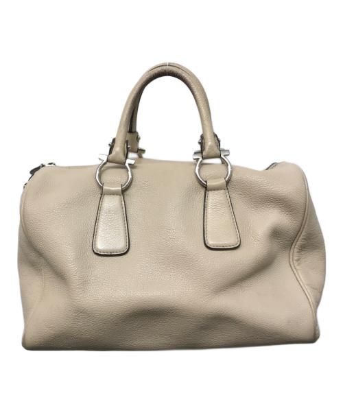Salvatore Ferragamo（サルヴァトーレ フェラガモ）Salvatore Ferragamo (サルヴァトーレ フェラガモ) ハンドバッグ ベージュの古着・服飾アイテム