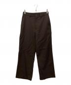 MARKAWAREマーカウェア）の古着「3/60 オーガニックウールサバイバルクロス ワイドカーペンターパンツ」｜ブラウン