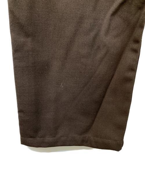 MARKAWARE（マーカウェア）MARKAWARE (マーカウェア) 3/60 オーガニックウールサバイバルクロス ワイドカーペンターパンツ ブラウン サイズ:2の古着・服飾アイテム