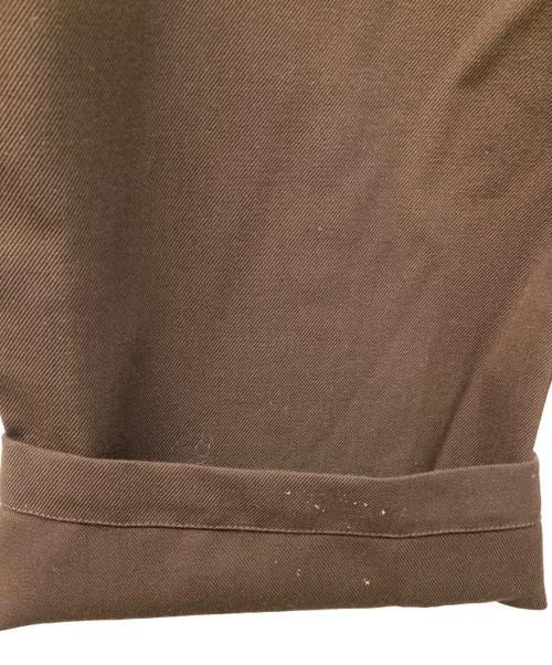MARKAWARE（マーカウェア）MARKAWARE (マーカウェア) 3/60 オーガニックウールサバイバルクロス ワイドカーペンターパンツ ブラウン サイズ:2の古着・服飾アイテム