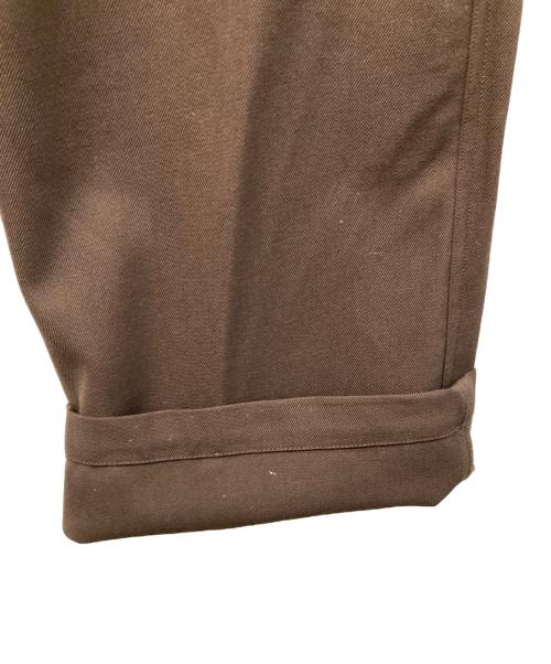 MARKAWARE（マーカウェア）MARKAWARE (マーカウェア) 3/60 オーガニックウールサバイバルクロス ワイドカーペンターパンツ ブラウン サイズ:2の古着・服飾アイテム