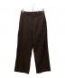 MARKAWARE（マーカウェア）の古着「3/60 オーガニックウールサバイバルクロス ワイドカーペンターパンツ」｜ブラウン