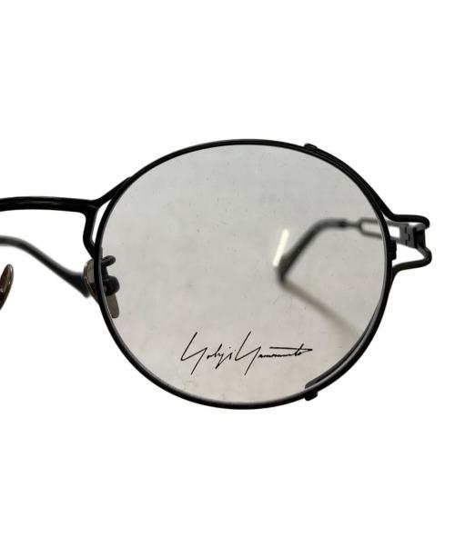 YOHJI YAMAMOTO（ヨウジヤマモト）YOHJI YAMAMOTO (ヨウジヤマモト) コンビネーションフレームサングラス ブラック サイズ:49□21-137の古着・服飾アイテム