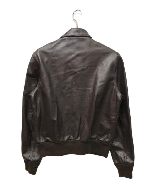 SAN DIEGO LEATHER（サンディエゴレザー）SAN DIEGO LEATHER (サンディエゴレザー) A-2タイプ レザーフライトジャケット ブラウン サイズ:38の古着・服飾アイテム