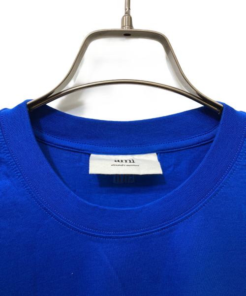 AMI Alexandre Mattiussi（アミアレクサンドルマテュッシ）AMI Alexandre Mattiussi (アミアレクサンドルマテュッシ) コットンジャージー Tシャツ ブルー サイズ:Mの古着・服飾アイテム