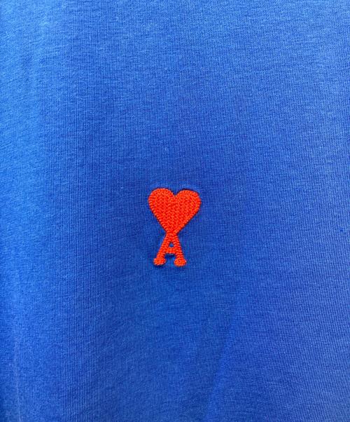 AMI Alexandre Mattiussi（アミアレクサンドルマテュッシ）AMI Alexandre Mattiussi (アミアレクサンドルマテュッシ) コットンジャージー Tシャツ ブルー サイズ:Mの古着・服飾アイテム