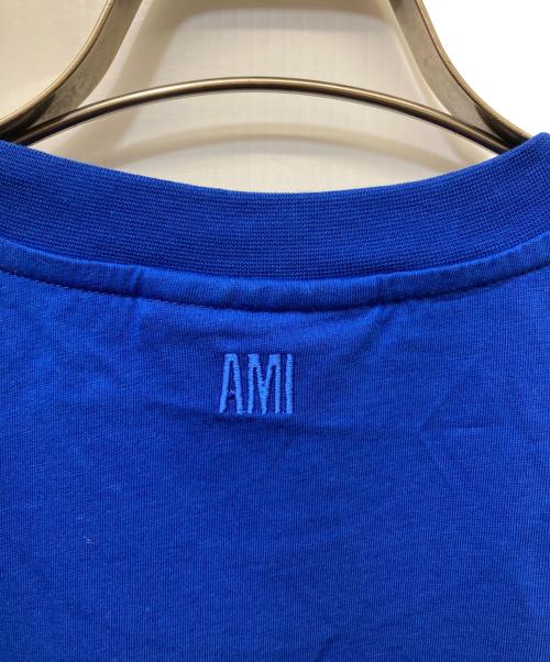 AMI Alexandre Mattiussi（アミアレクサンドルマテュッシ）AMI Alexandre Mattiussi (アミアレクサンドルマテュッシ) コットンジャージー Tシャツ ブルー サイズ:Mの古着・服飾アイテム
